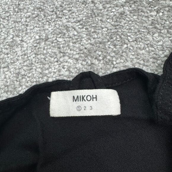 Mikoh Jumpsuit Womens 1 Small Black Spagahti Strap Pockets Rayon Casual Elastic - Picture 5 of 13